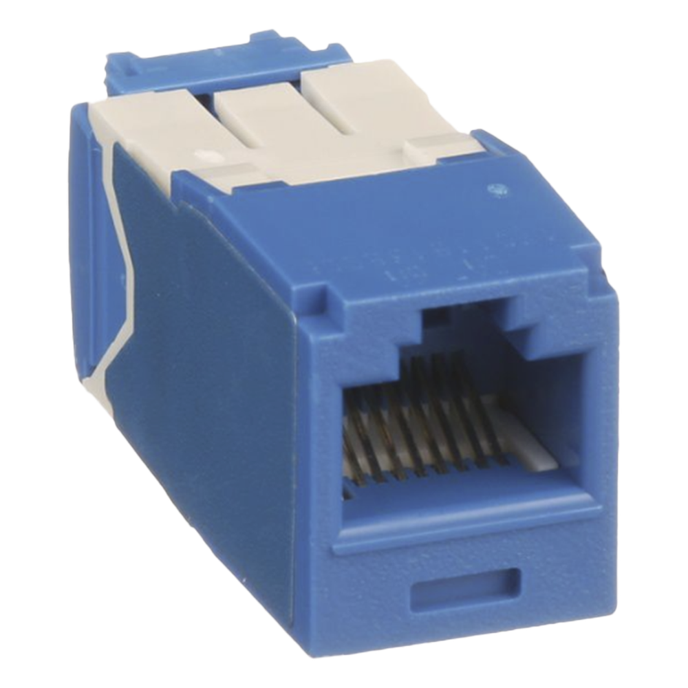 [CJ6X88TGBU] Jack RJ45 Cat6A, azul