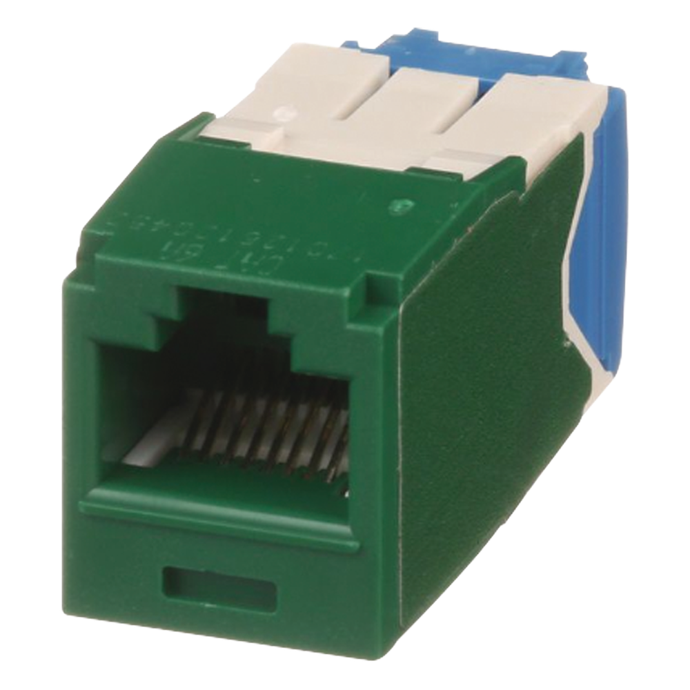 Jack RJ45 Cat6A, verde