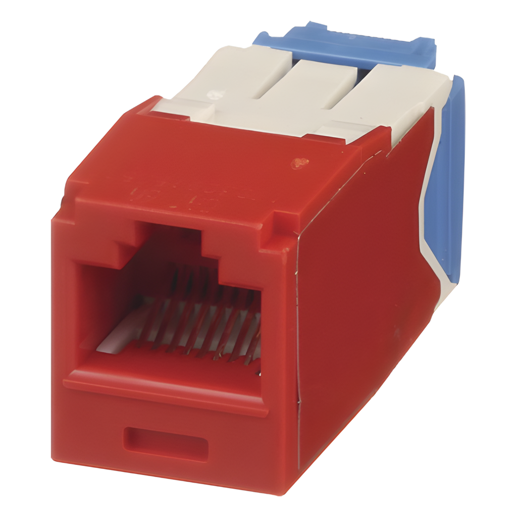 Jack RJ45 Cat6A, rojo