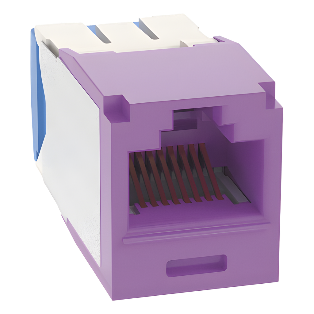 Jack RJ45 Cat6A, violeta