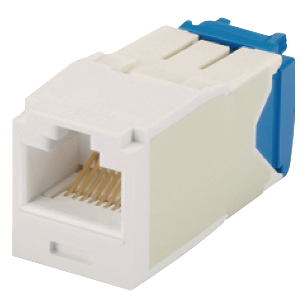 Jack RJ45 Cat6A, blanco