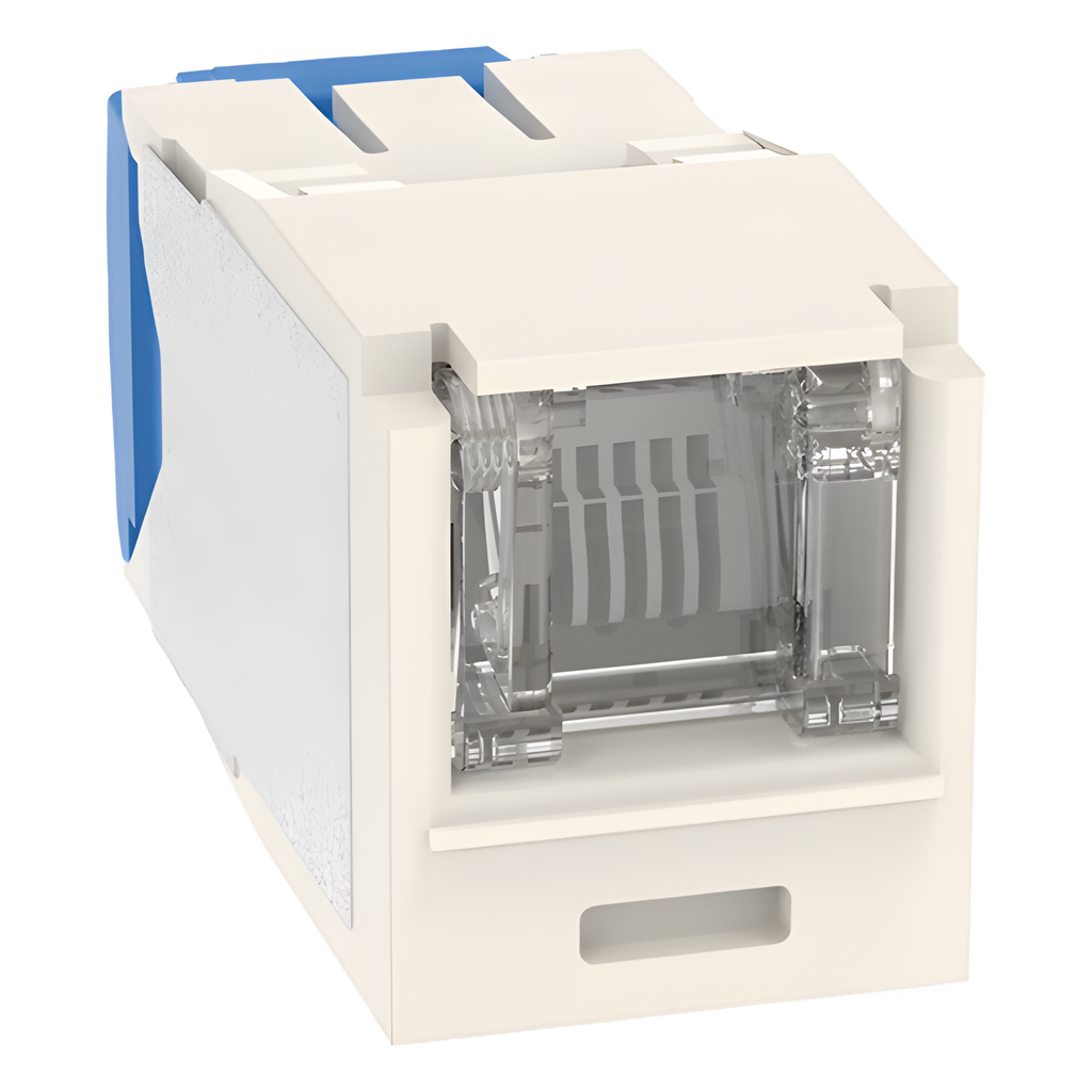 Jack RJ45 Cat6A, blanco