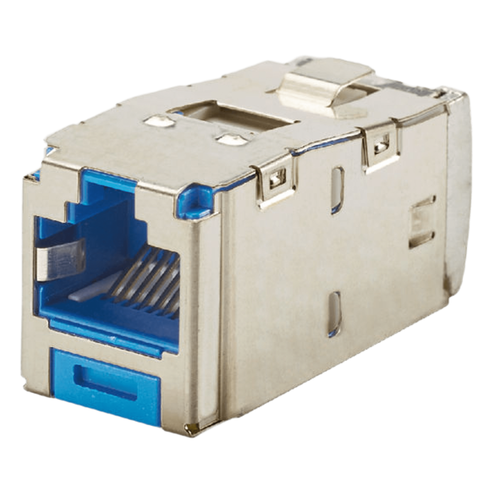 [CJS688TGBUY] Jack RJ45 Cat6, blindado, azul