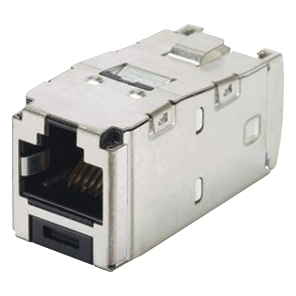 [CJS6X88TGY] Jack RJ45 Cat6A, blindado, negro
