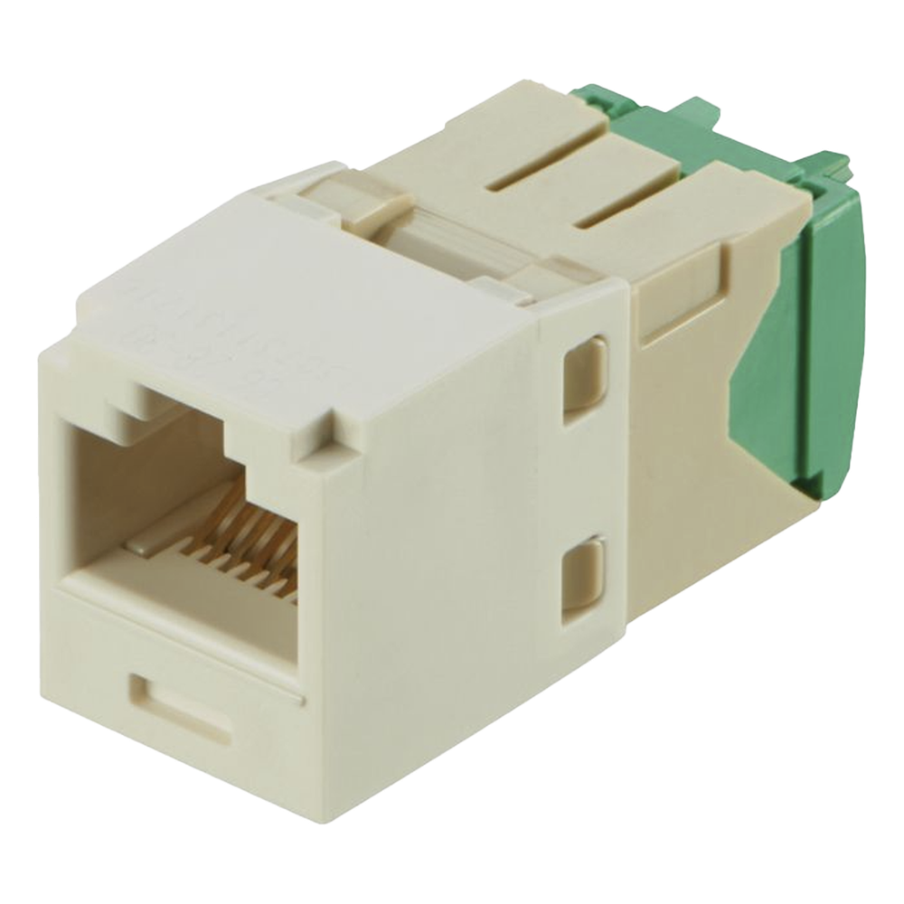 Jack RJ45 Cat6, blanco