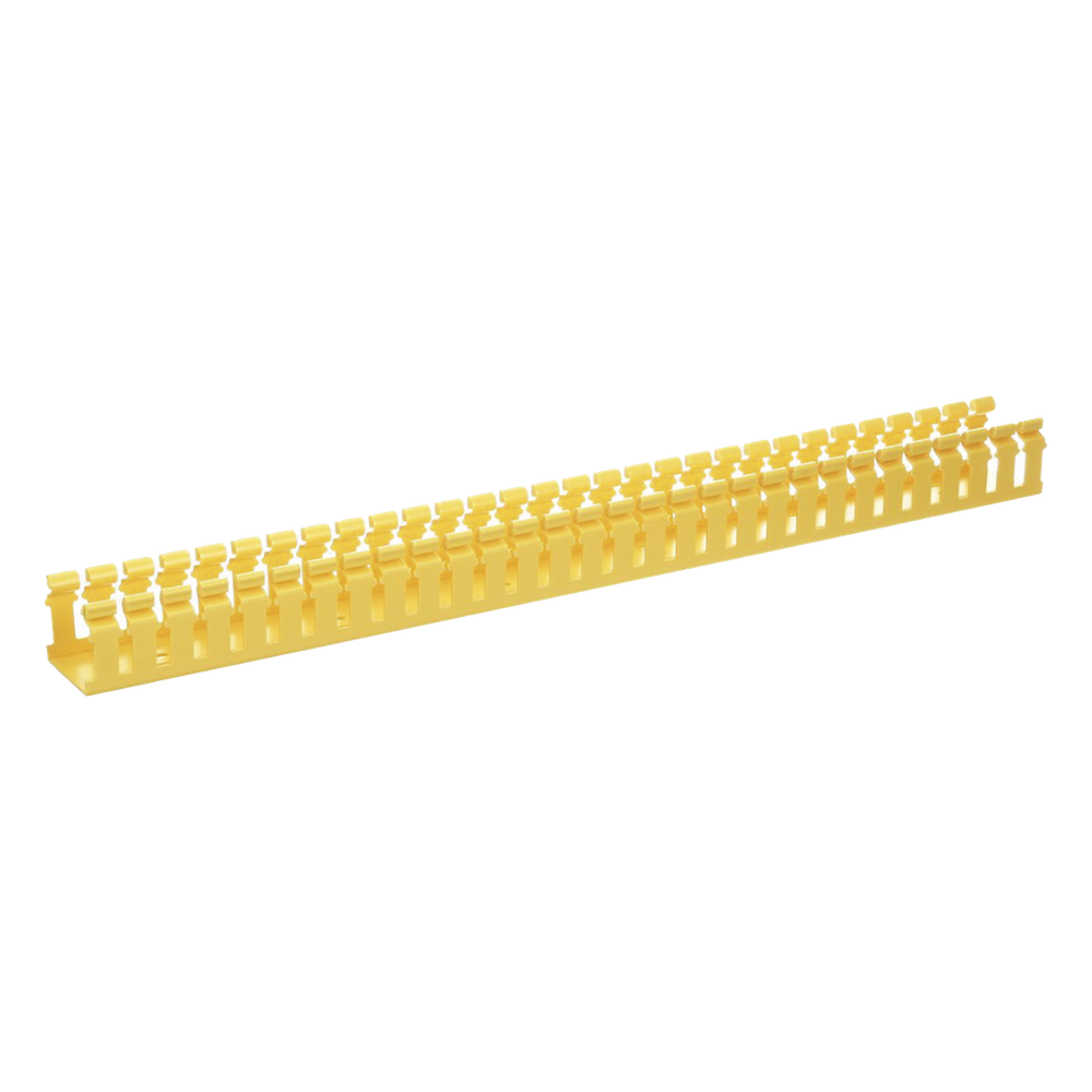 [H2X2YL6] Canaleta Ranurada de PVC sin Tapa, Tipo H (Tapa Abisagrada), 2 in de Ancho, 2 in de Alto y 1828.8 mm de Largo, Color Amarillo