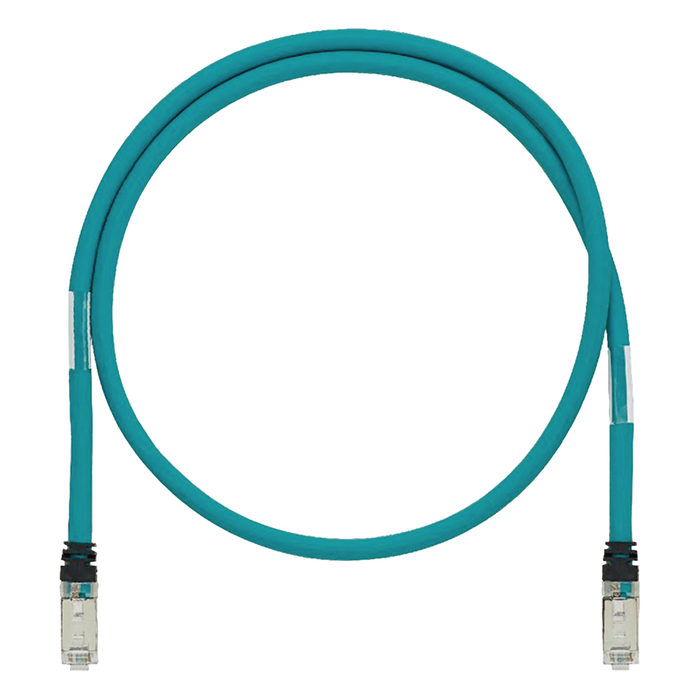 Patch cord Cat5e SF/UTP, 2 m, aqua, 24 AWG