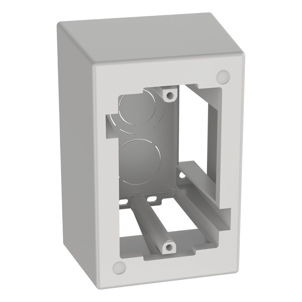 [JB1DWH-A] Caja de pared Superficial de 1 Pieza blanco