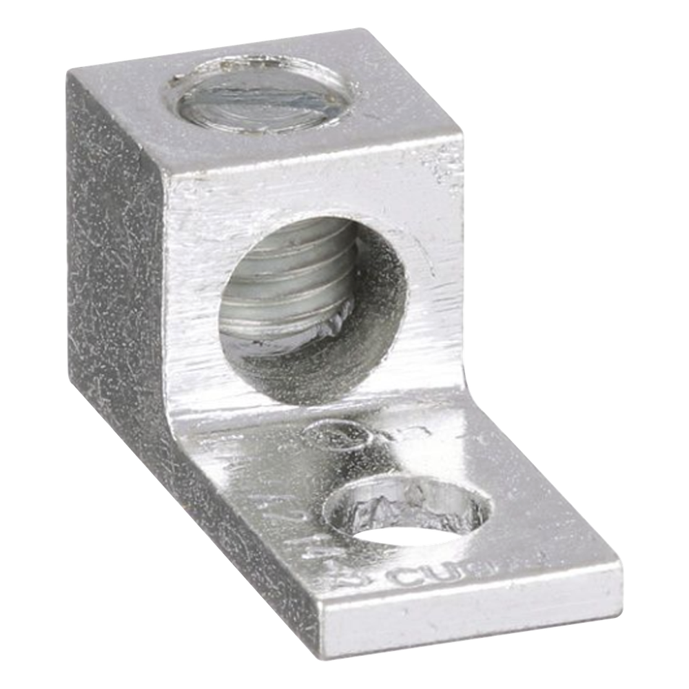 Conector Mecánico de Aluminio, de Un Orificio 1 / 4" y Un Barril, para Cable de 14 a 2 AWG. 1 Pieza