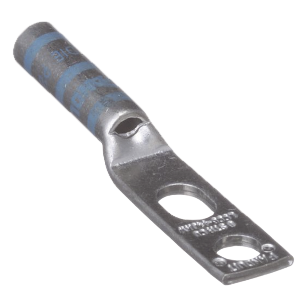 Zapata de compresión LCC6-14JAW-l para cal. 6 Awg, Doble barreno para tornillo prisionero de 1 / 4, 1 pz