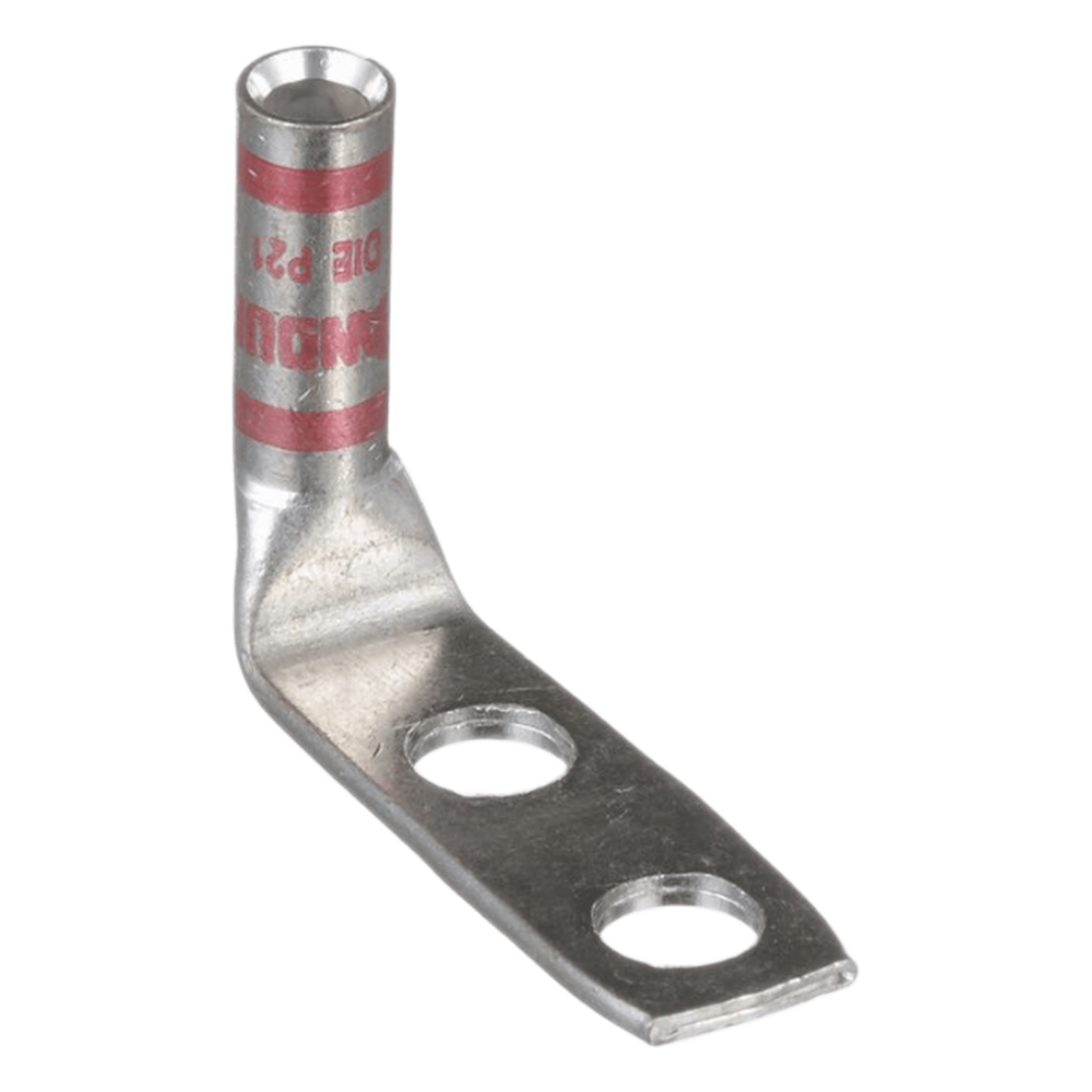 Zapata de compresión LCC8-14AF-L a 90° grados para cal. 8 Awg, Barreno para tornillo prisionero de 1 / 4, 1 Pz