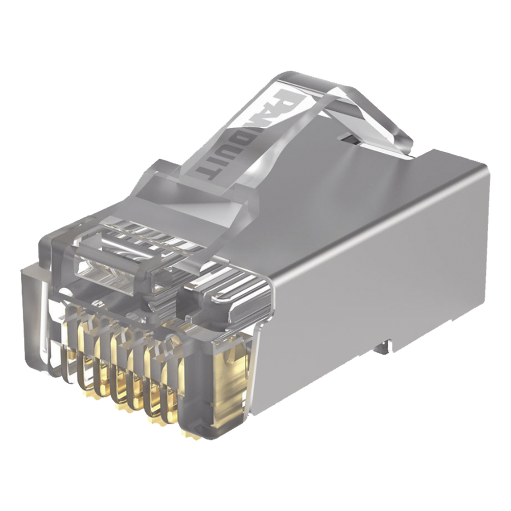 Plug RJ45 Cat5e, blindado, 100 piezas