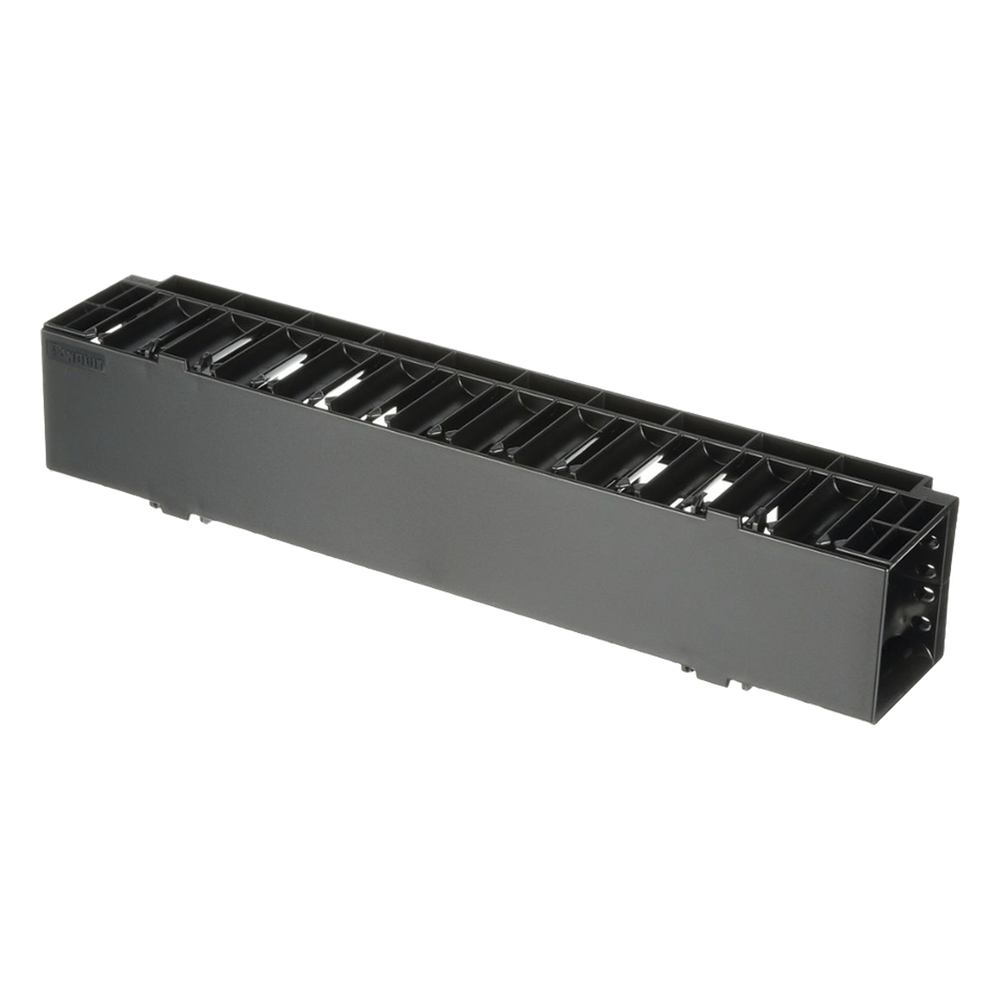 Organizador de cables horizontal 2UR, 19"