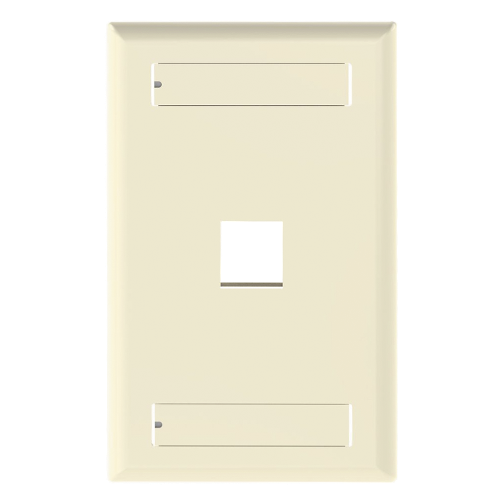 Placa de pared 1 puertos, keystone