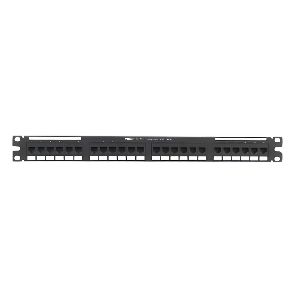 Panel de parcheo Cat5e 24 puertos, 1UR