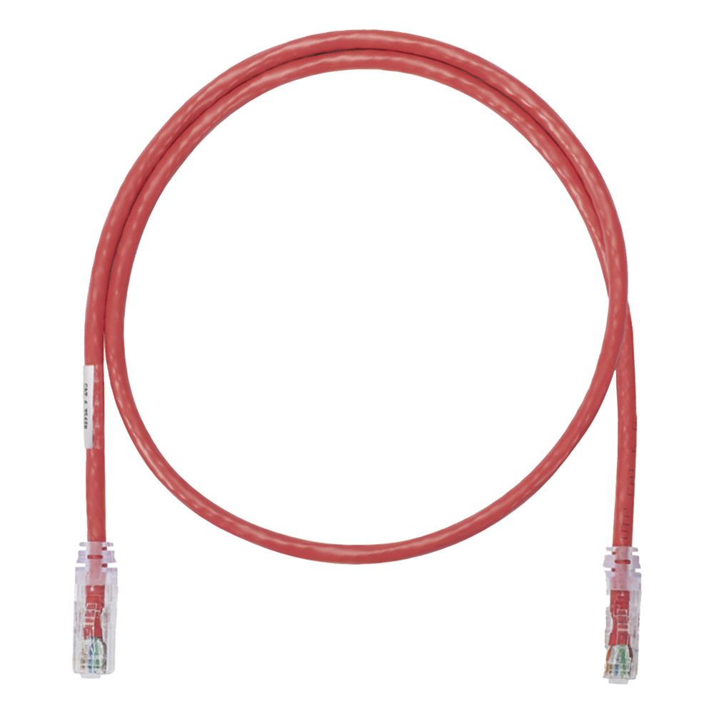 Patch cord Cat6 UTP, 0.3 m, rojo