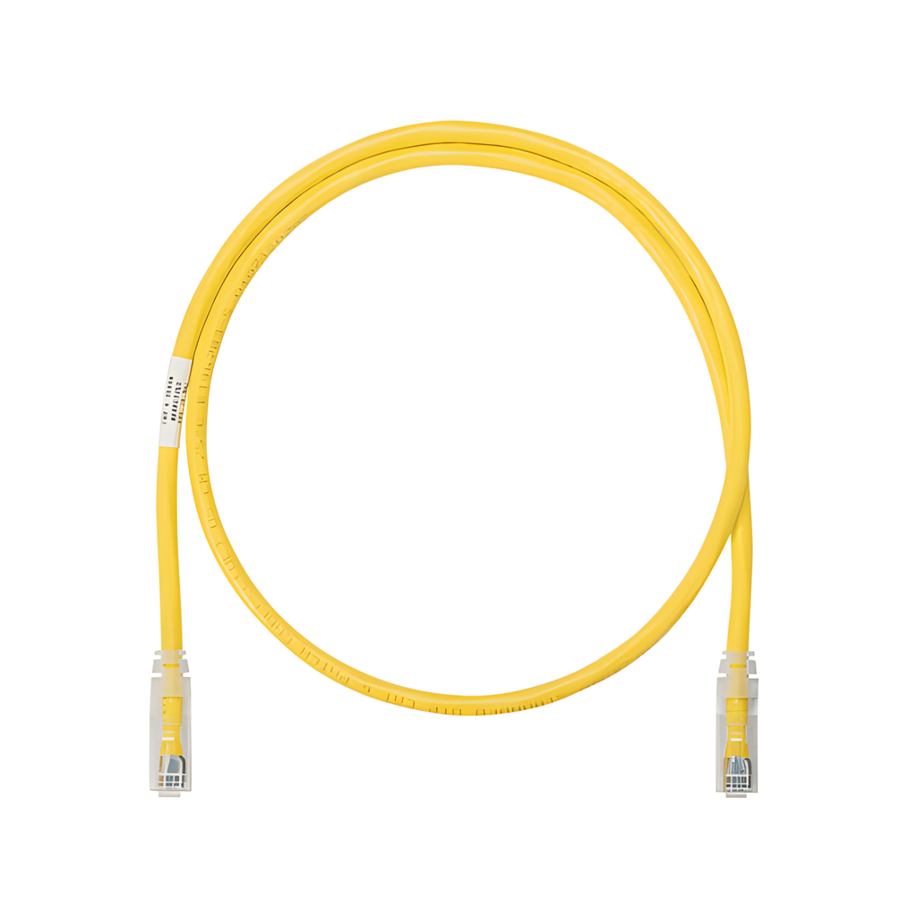 Cable de Parcheo NetKey UTP Categoría 6, con Plug Modular en Cada Extremo - 0.3 Metros (1 Pie) - Amarillo