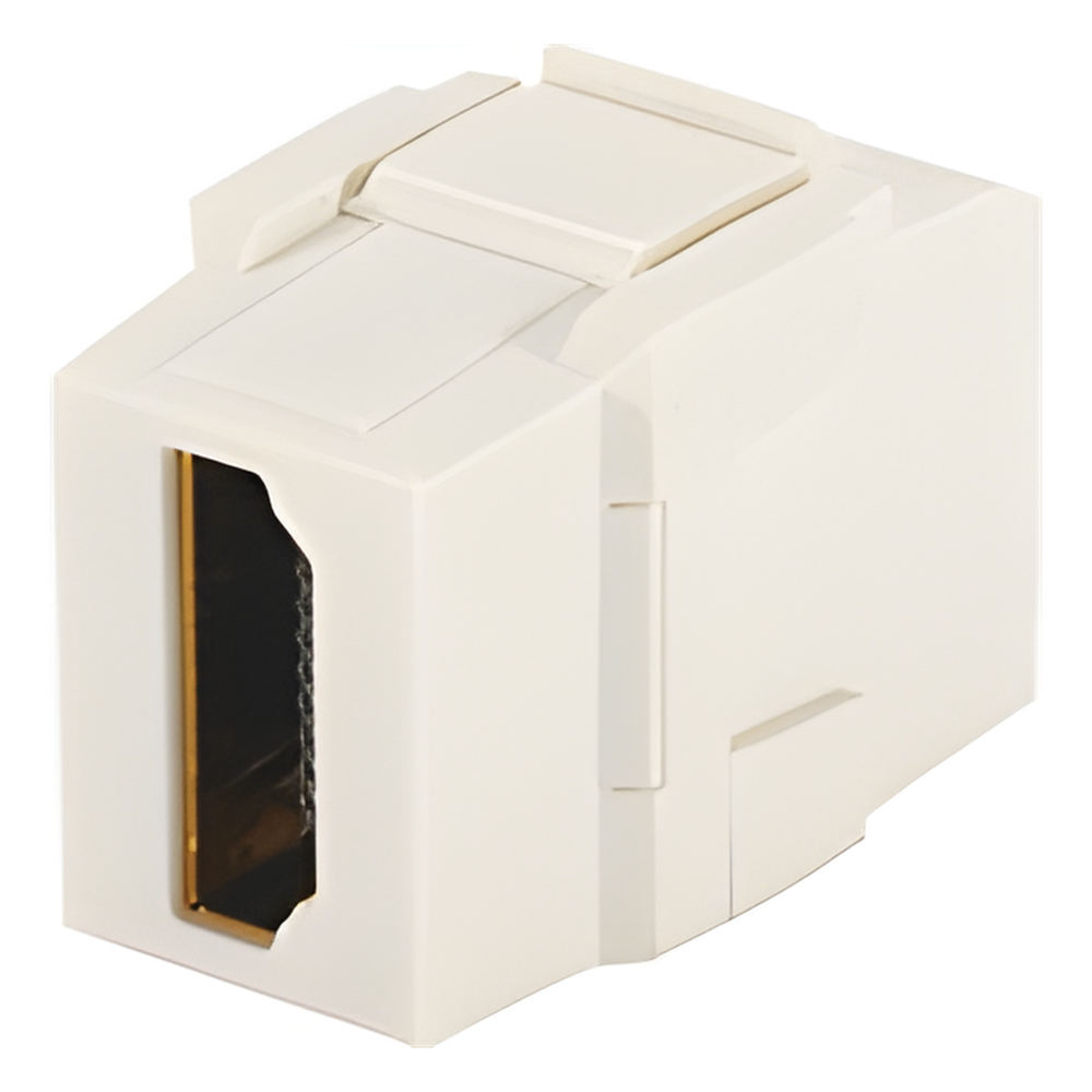 Acoplador HDMI hembra a hembra, blanco