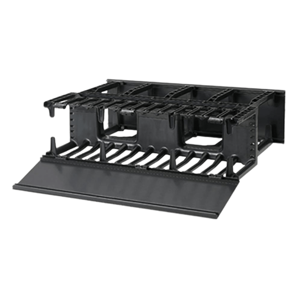 Organizador de cables horizontal 3UR, 19"