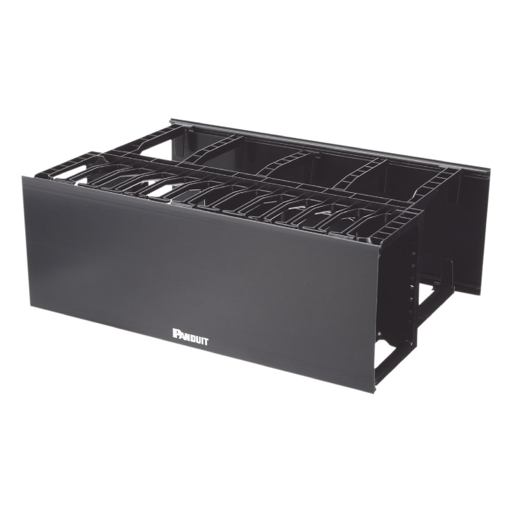 Organizador de cables horizontal 4UR, 19"