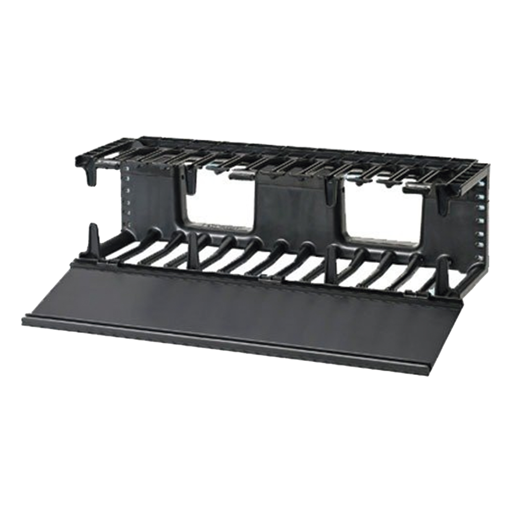 Organizador de cables horizontal 3UR, 19"