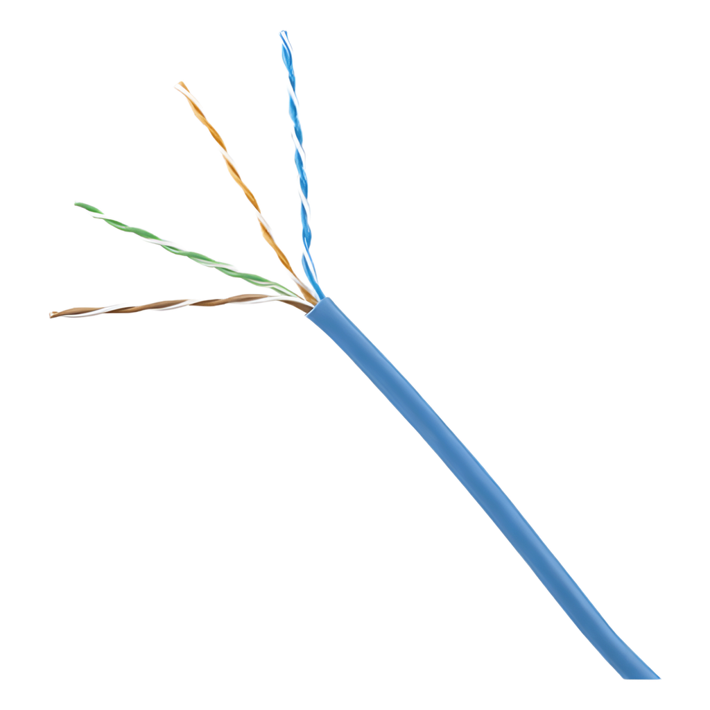 Bobina de cable Cat6 305 m, UTP, 24 AWG, azul