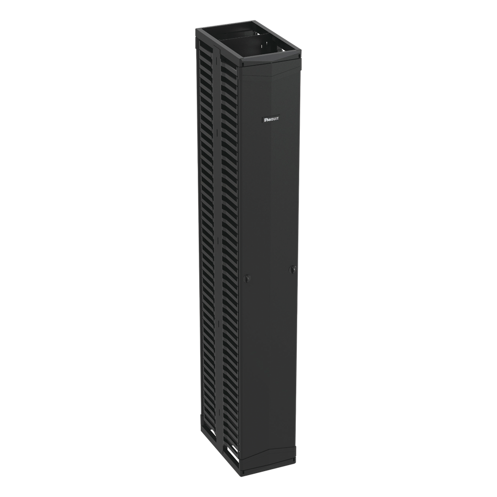Organizador de cables vertical 12", negro