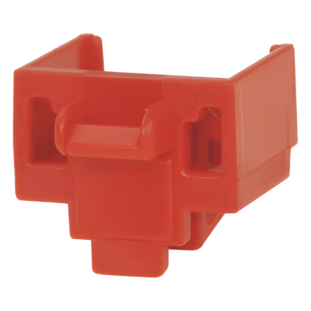 Kit de 10 Dispositivos para Bloquear puertos Jack RJ45 rojo