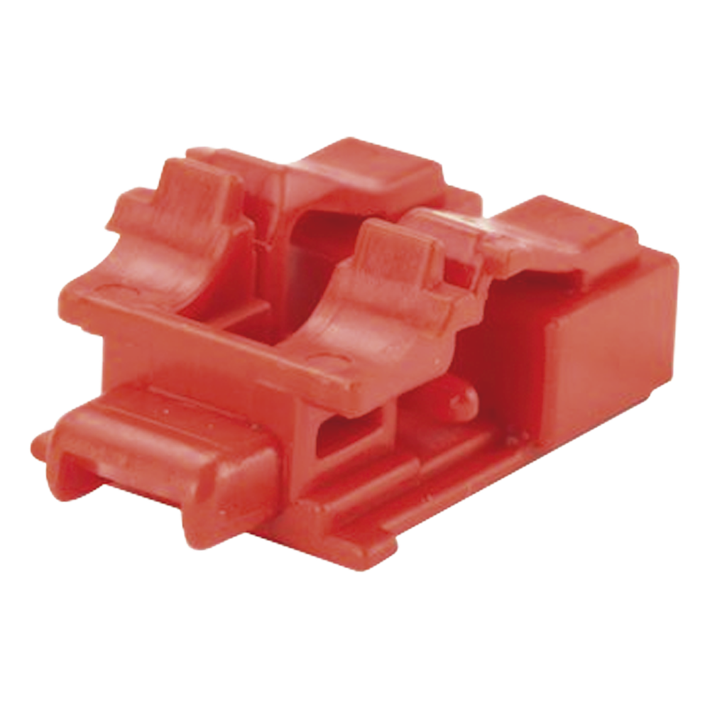 Kit de 10 Dispositivos para Bloquear puertos de Fibra Óptica LC rojo