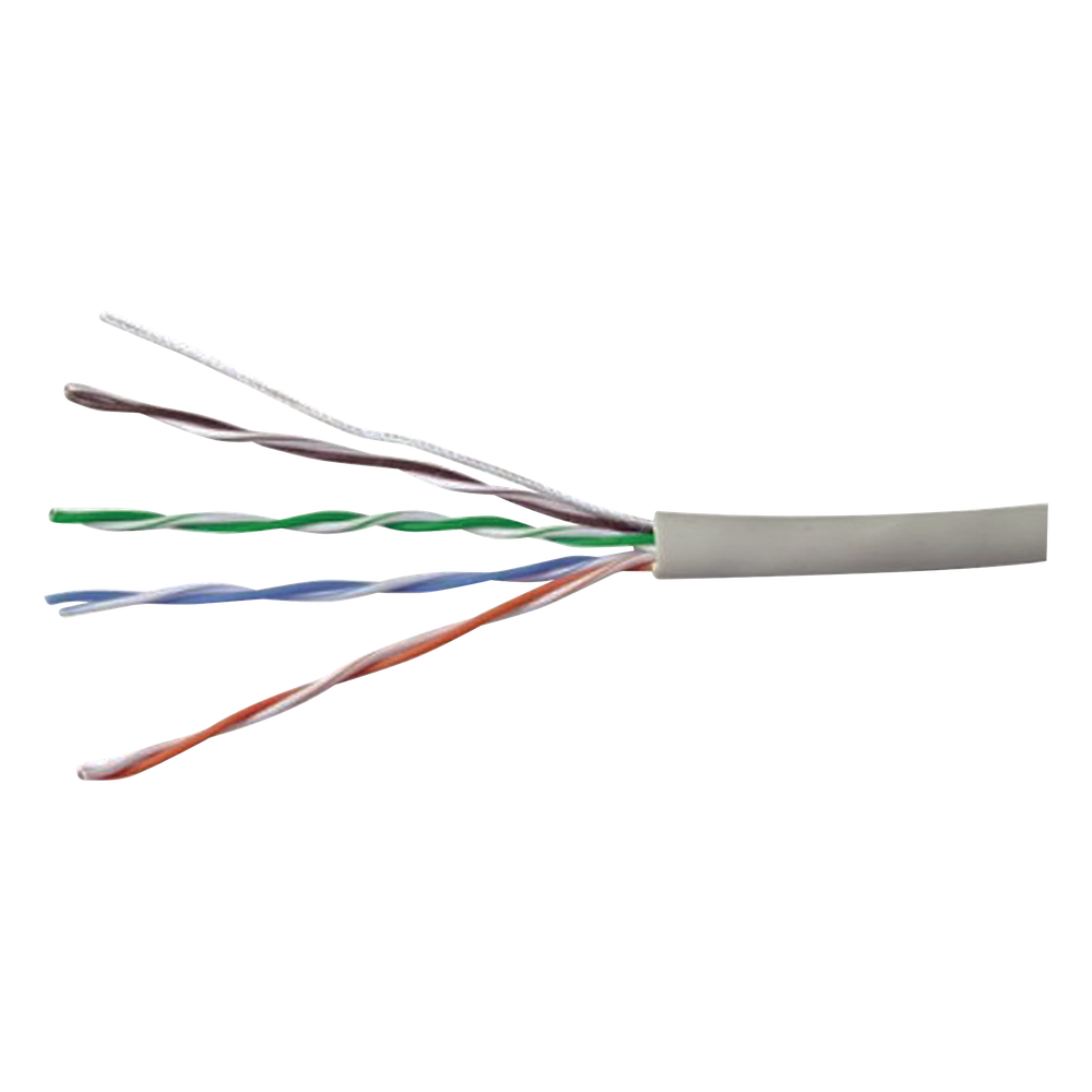 Bobina de cable Cat5e 305 m, UTP, 24 AWG, gris