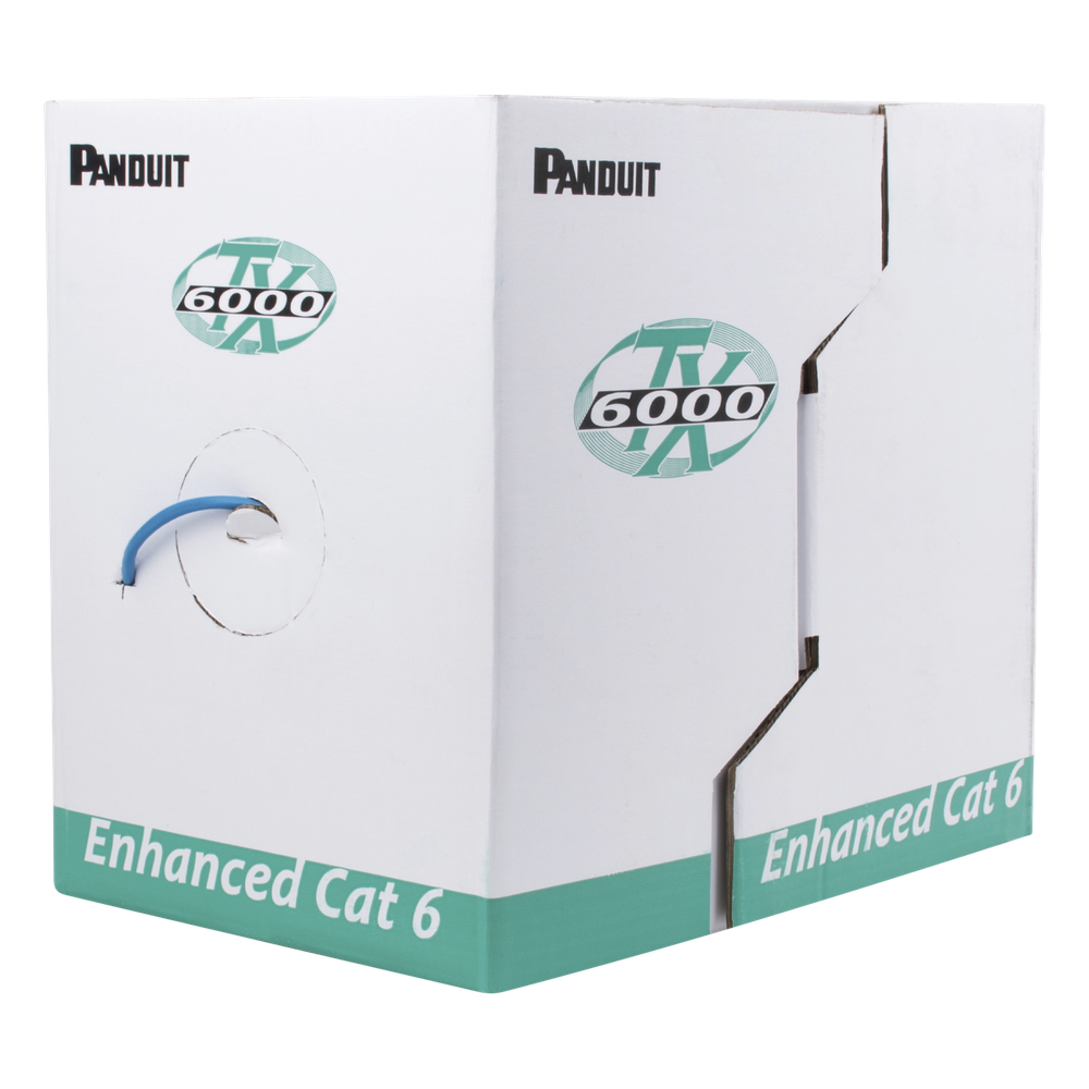Bobina de cable Cat6 305 m, UTP, 23 AWG, azul