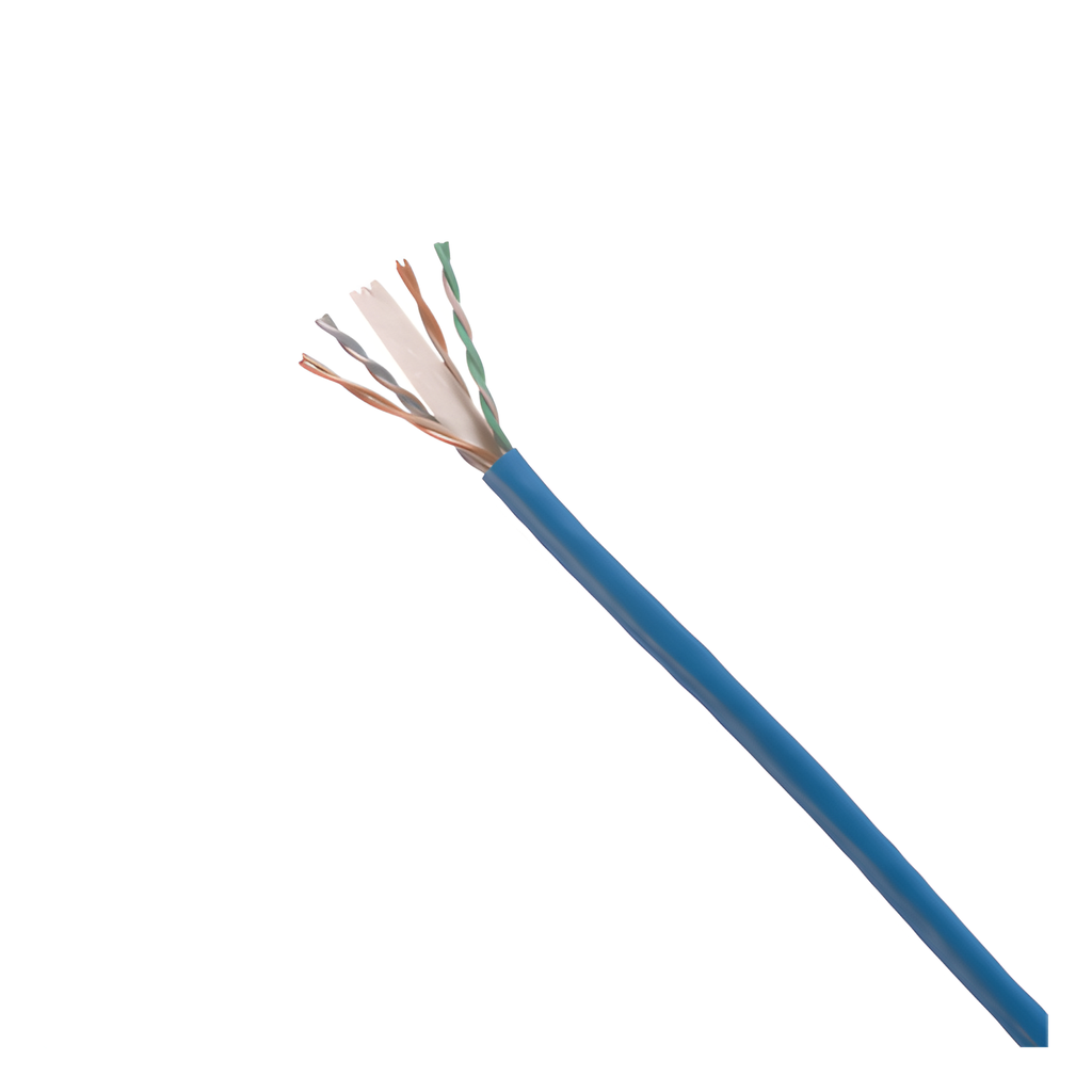 Bobina de cable Cat6 305 m, UTP, 24 AWG, azul