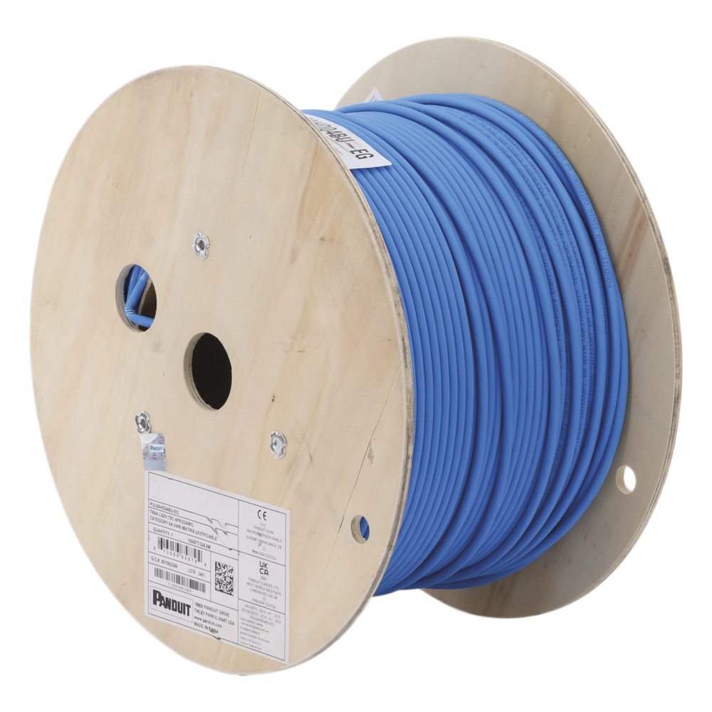 [PUL6AHD04BU-EG] Bobina de cable Cat6A 305 m, UTP, 23 AWG, azul