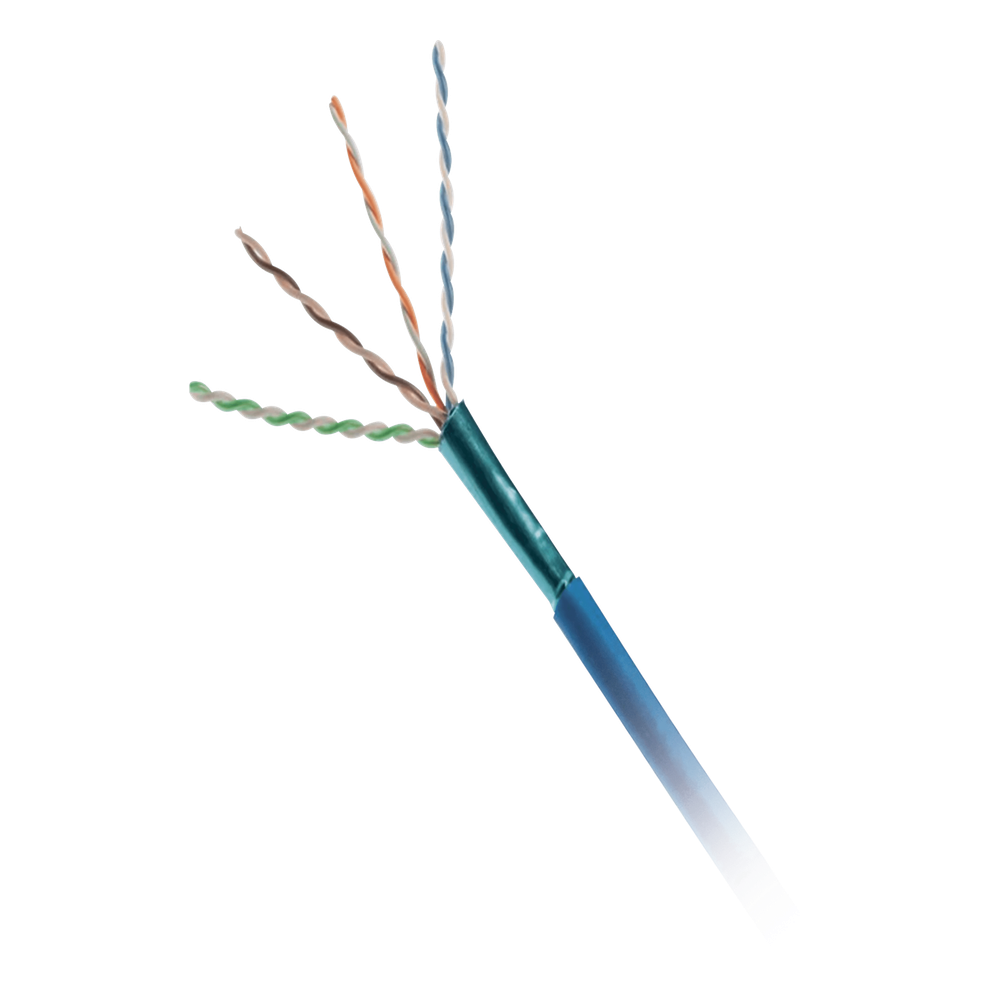 Bobina de cable Cat6A 305 m, UTP, 23 AWG, azul