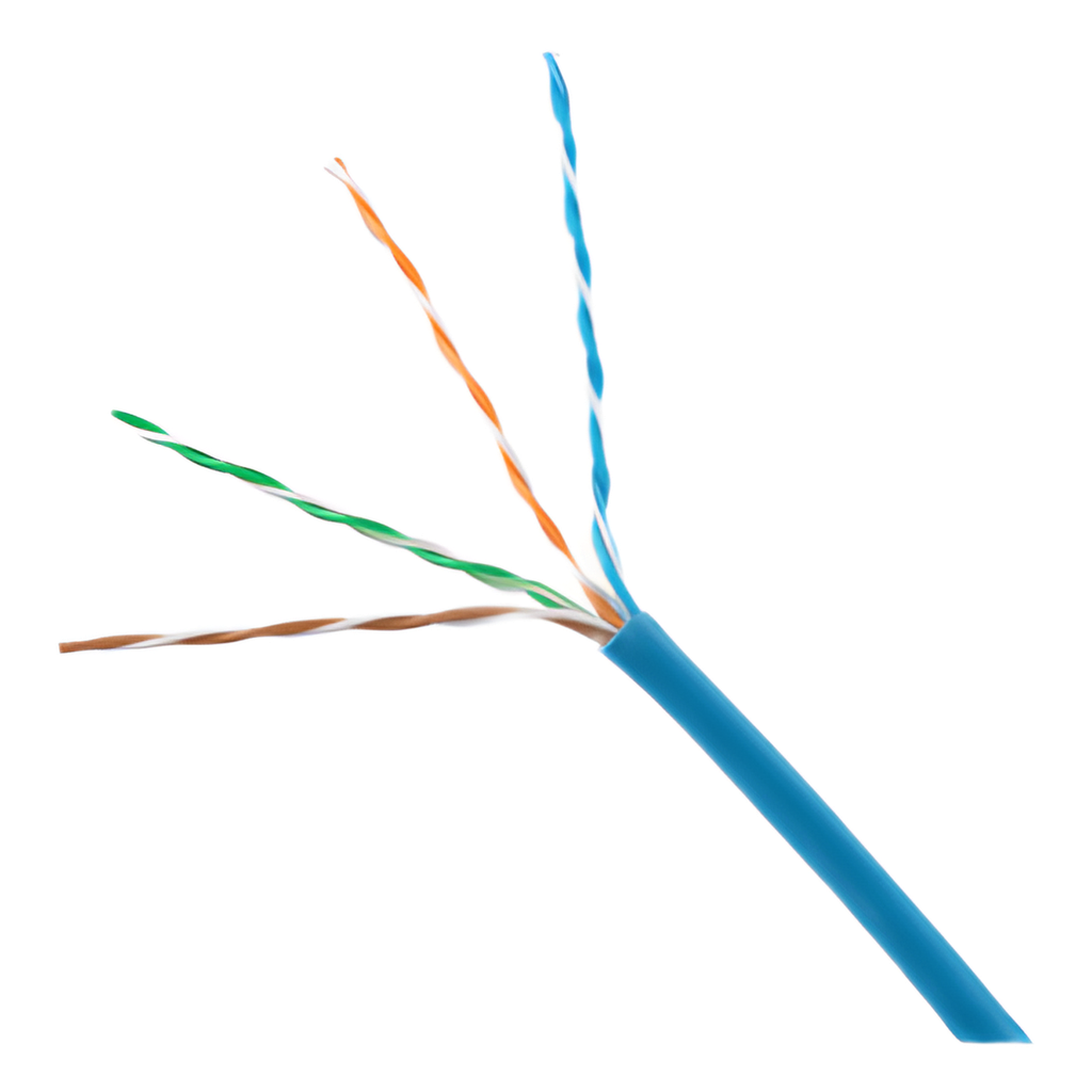 Bobina de cable Cat6 305 m, UTP, 24 AWG, azul