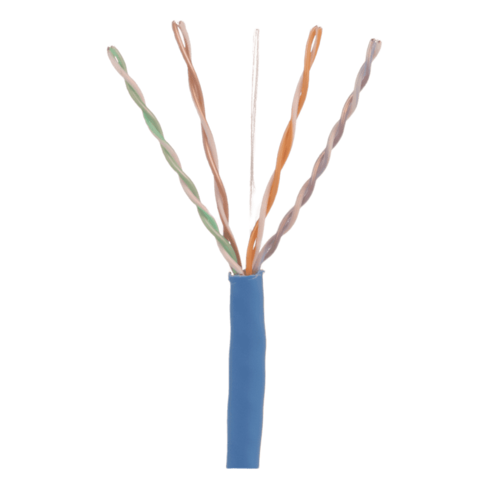 Bobina de cable Cat6 305 m, UTP, 24 AWG, azul