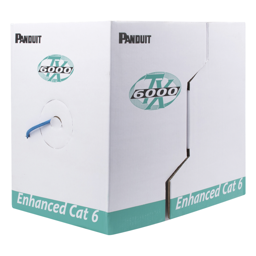 Bobina de cable Cat6 305 m, UTP, 23 AWG, azul