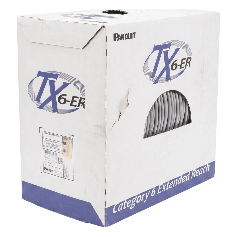 Bobina de cable Cat6 305 m, UTP, 22 AWG, gris
