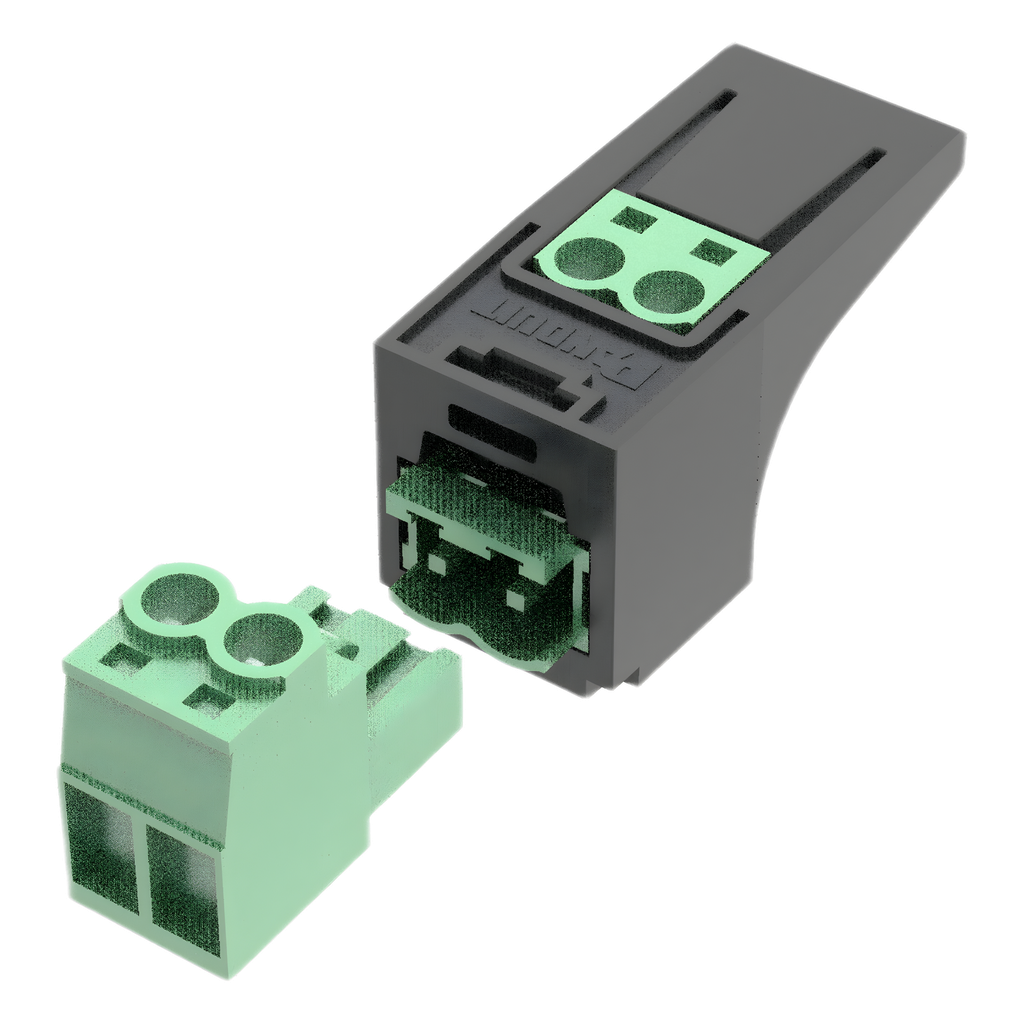 Módulo Conector Eléctrico para Cable Eléctrico FMPS verde
