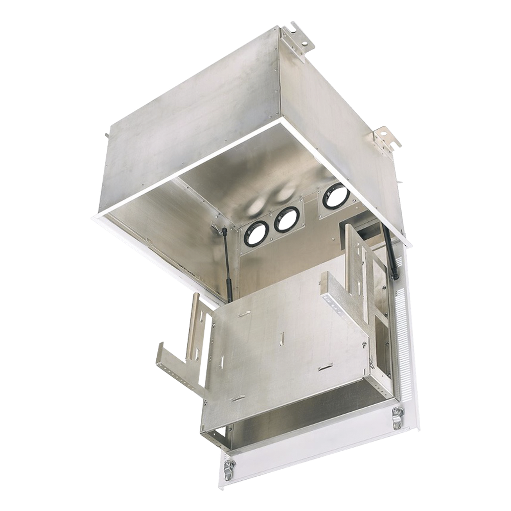 [PZICE] Gabinete de Techo PanZone Premium / 8 UR / Equipo Pasivo / Paneles de Parcheo / Organizador Horizontal / Acceso Frontal / UL2043 Plenum