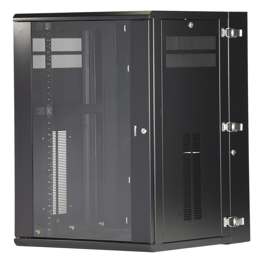 Gabinete de pared 18 UR, negro