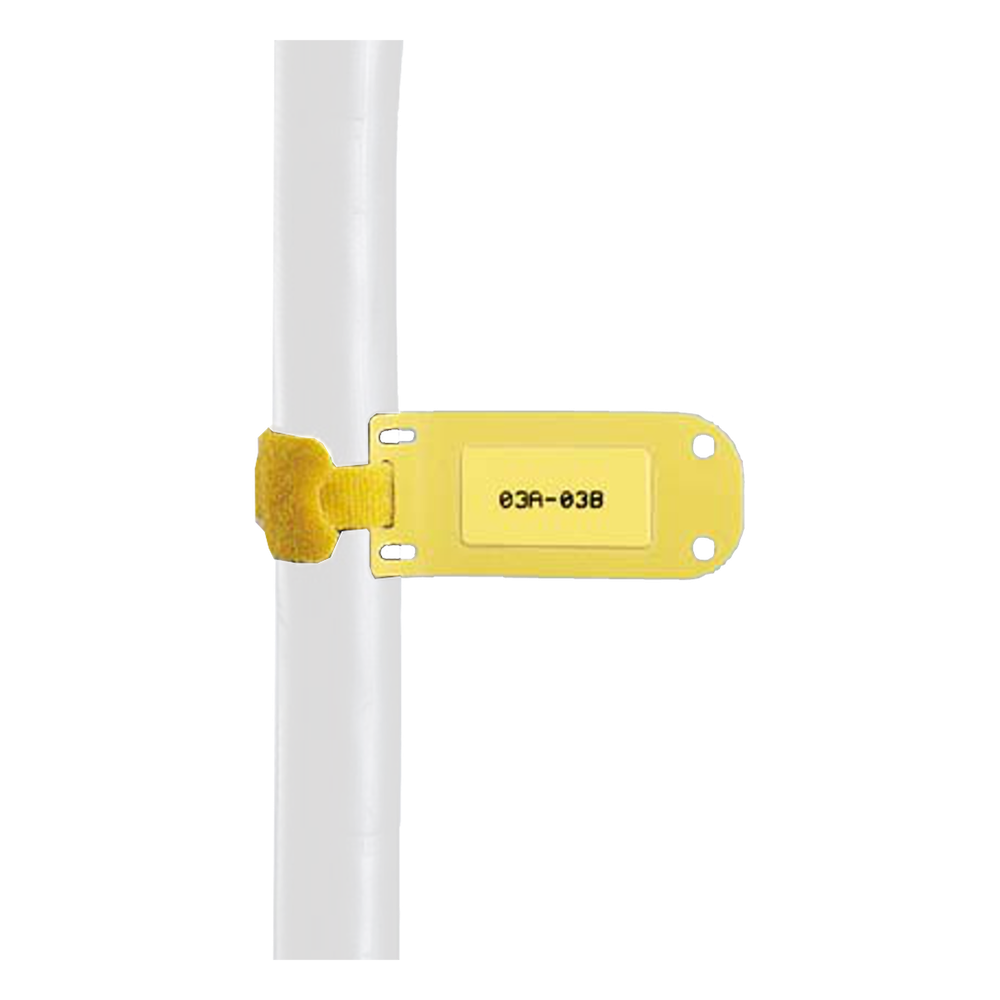 Paquete de 25 Marcadores de Identificación Autolaminados 33.3 x 76.2 mm, amarillo