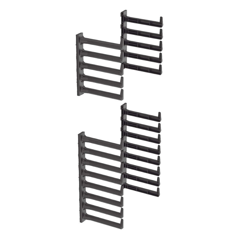 Kit de Dedos para Organizador de Cables 6.8", 45 UR, negro