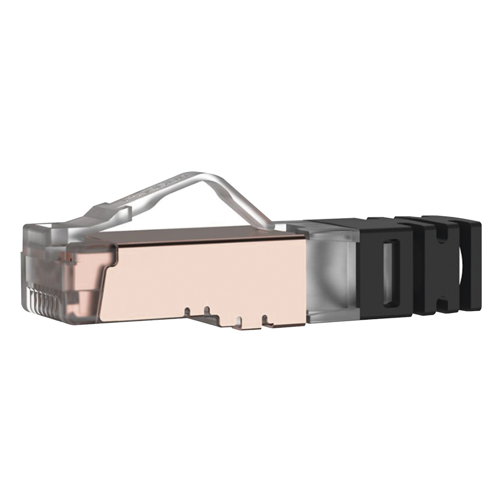 Plug RJ45 Cat6A, blindado, 100 piezas