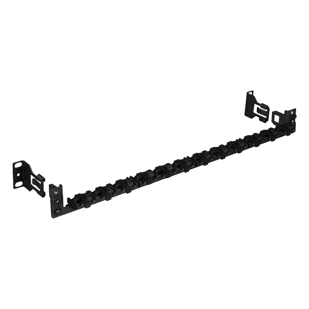 Barra para Aliviar Tensión o Peso Atrás de Patch Panel negro