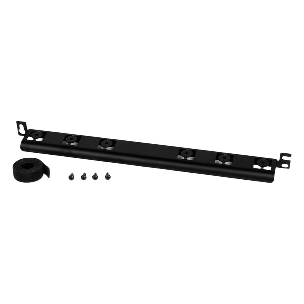 Barra para Aliviar Tensión o Peso Atrás de Patch Panel negro