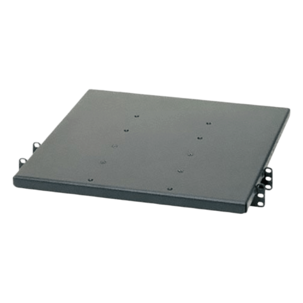 Charola de Doble Fijación en Rack de 2 Postes 1 UR, negro