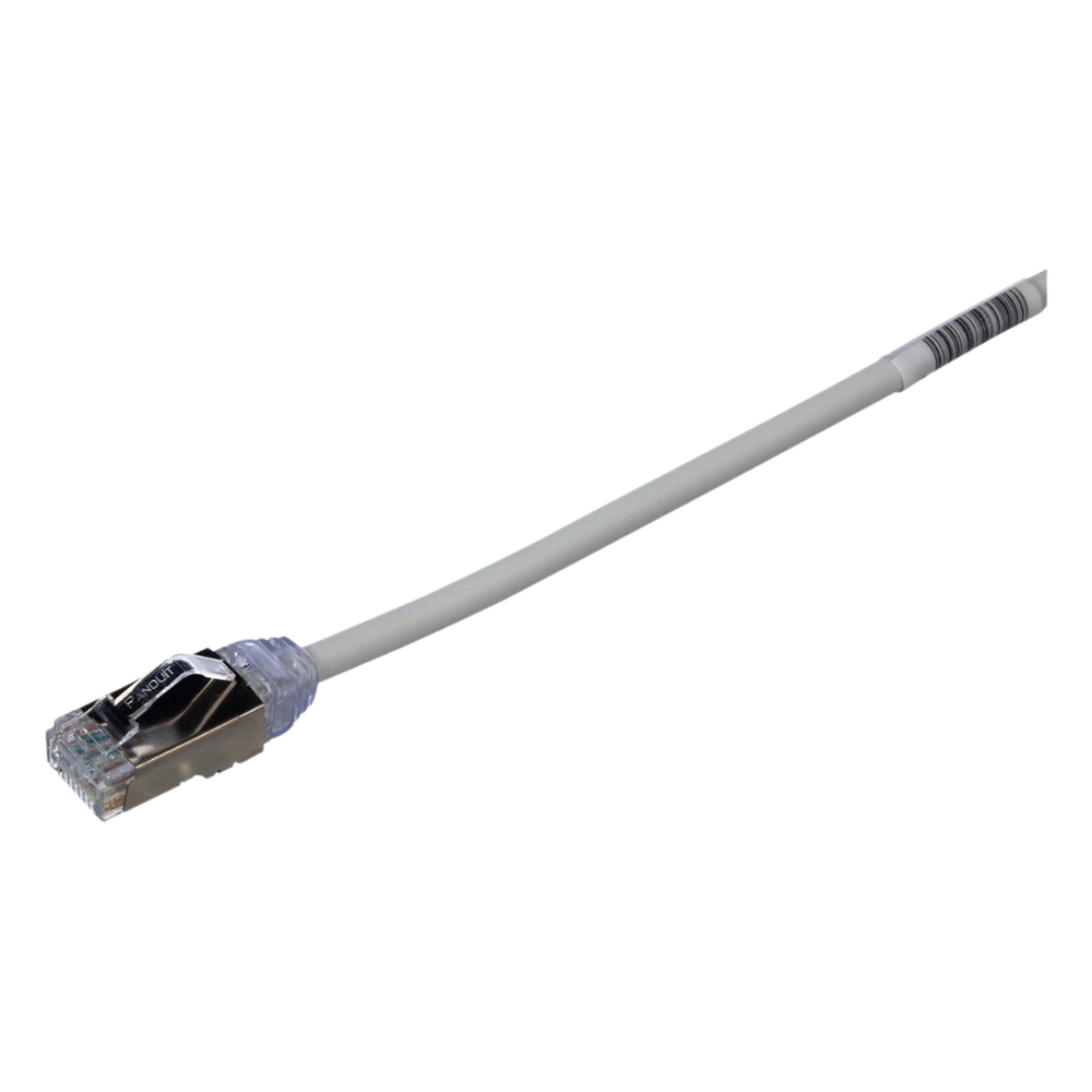 Patch cord Cat6A S/FTP, 1 m, gris, 28 AWG