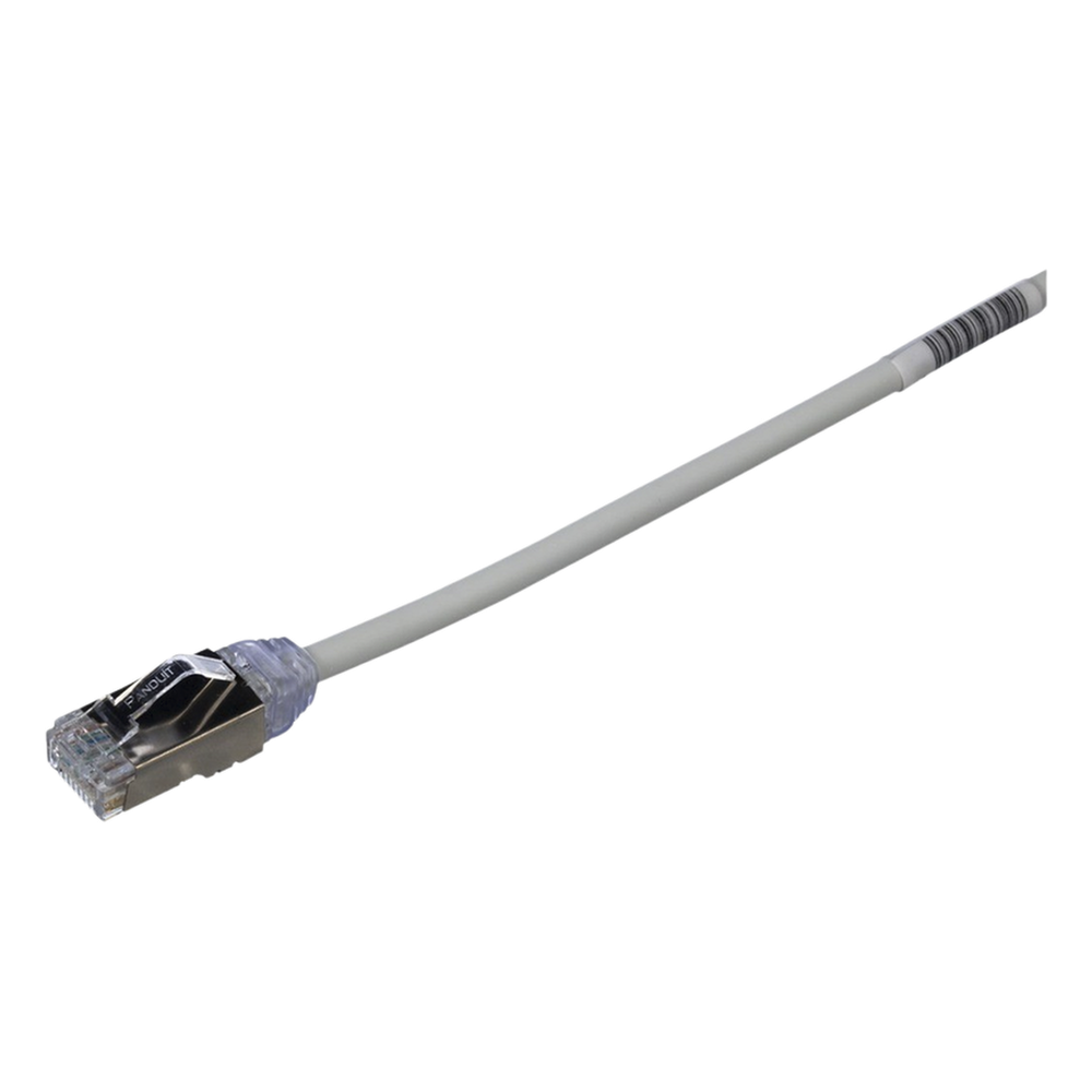 Patch cord Cat6A S/FTP, 3 m, gris, 28 AWG