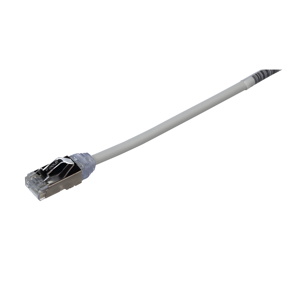 Patch cord Cat6A S/FTP, 5 m, gris, 28 AWG
